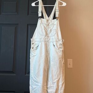 Womens We The Free overalls, light wash, no holes, no fraying,